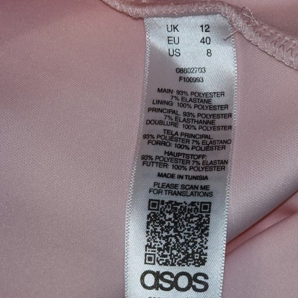 Asos Maternity dress size 8 Light pink sleeveless - Picture 10 of 16